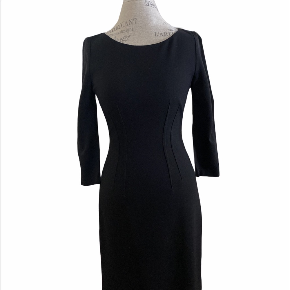 Elie Tahari Black Dress Lined Size 2 Like New